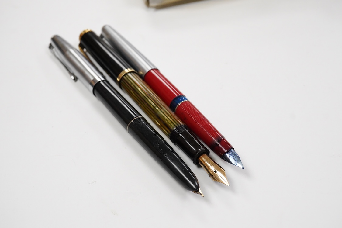 Montblanc and Pelikan fountain pens and associated spares